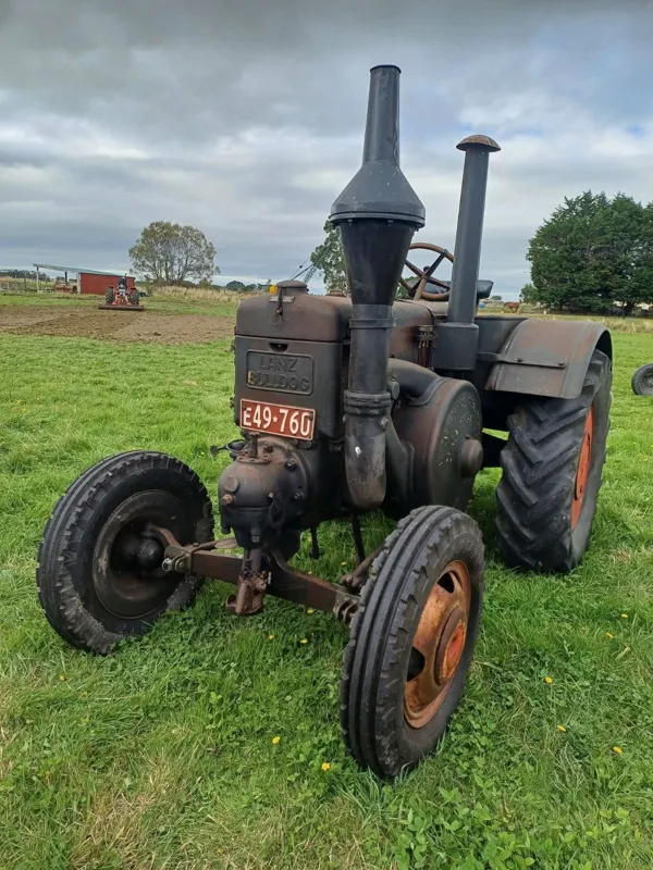 A 1938 Lanz Bulldog N. The single-cylinder German hot-bulb tractor is entered in the vintage line-up.