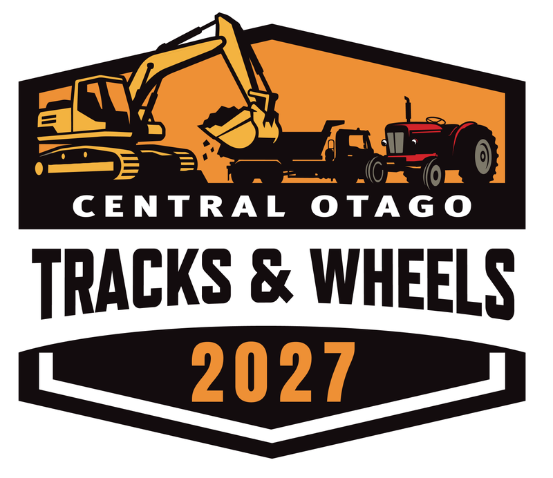 Central Otago Tracks & Wheels event badge (transparent PNG), for print and web use.